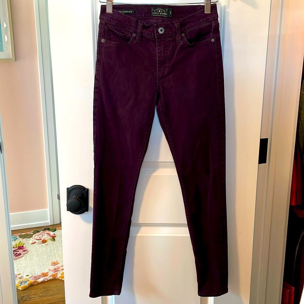 Lucky Brand Velvet Brooke Legging Jean